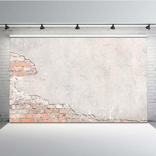 Mehofoto White Brick Wall Backdrop Background for Photography Children Photo Booth Customize ZH-299