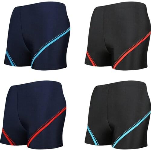 Young students swim flat angles Shorts Elastic comfortable breathing Beach ShortsBig boys Swimming shorts