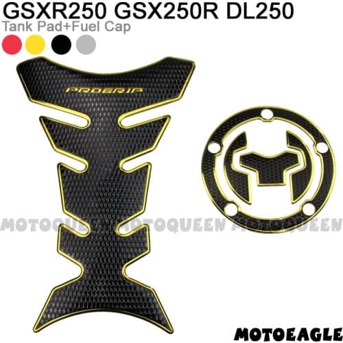 Motorcycle Gas Fuel Oil Cap Tank Pad Cover Protector Decals Sticker for SUZUKI GSXR250 GSX250R DL250 DL650 DL1000 GSX-S1000 18