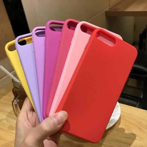 TPU Soft Cover for iPhone 12 Mini 7 Plus Iphone XR XS Max X 12promax 6s 8 Plus 11pro Max Matte 1.5mm Macaron Multi-Colors Case