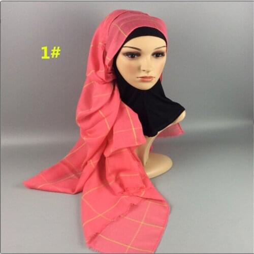 NA&DEN HIJAB Women's Plaid Scarves