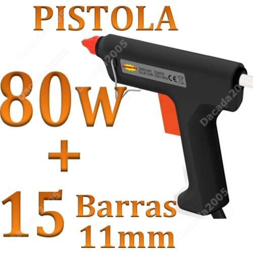 Dacada2005 gun 80W hot silicone crafts + 15 bars 11MM 24h