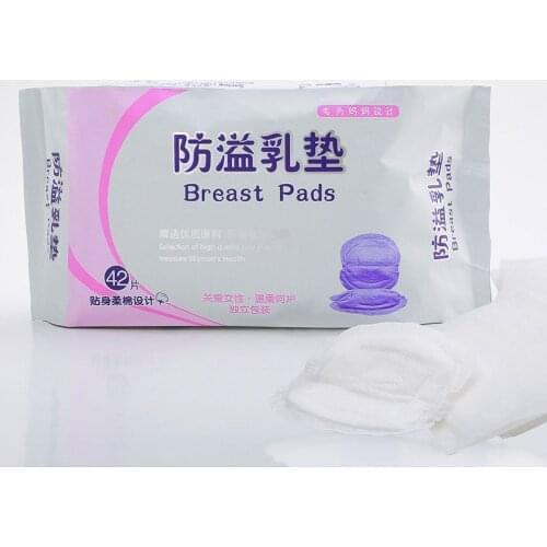 42Pcs/Pack Breast Pads Non-woven Fabrics Breast Feeding Pads Disposable Soft Maternity Nursing Pads Solid Breast Nursing Pads