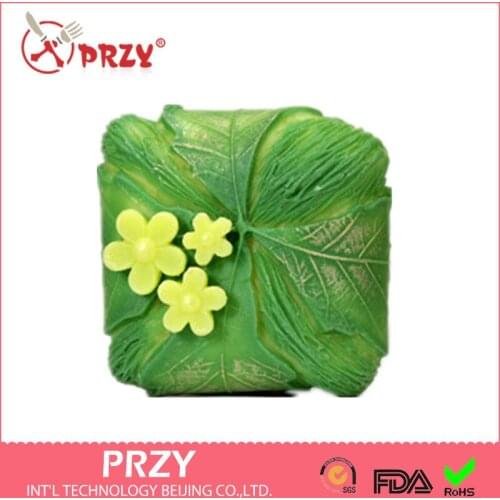 Leaf-wrap Shaped Silicone Mold Fondant Cake Decoration Mold Handmade Flower Soap Mold Aroma Stone Moulds DIY Sell Hot 3D PRZY
