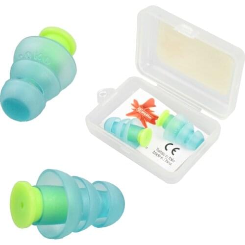1 Pair Waterproof Swimming Silicone Swim Earplugs for Adult Swimmers Children Diving Soft Anti-Noise Ear Buds Plug Accessories