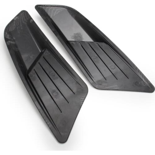 High Quality New 1 Pair Front Hood Air Intake Trim Scoop Vent Guards For Forde Mustang 2015-2017