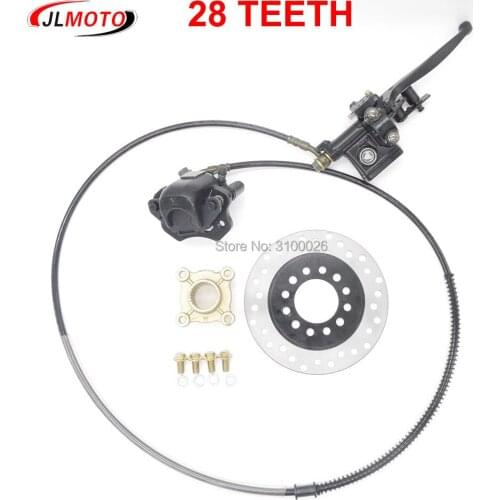 158mm/160mm Rear Disc Brake with 28T Teeth Hub Fit For China Kids Mini ATV 50CC 110CC 49CC Rear Axle Brake Parts