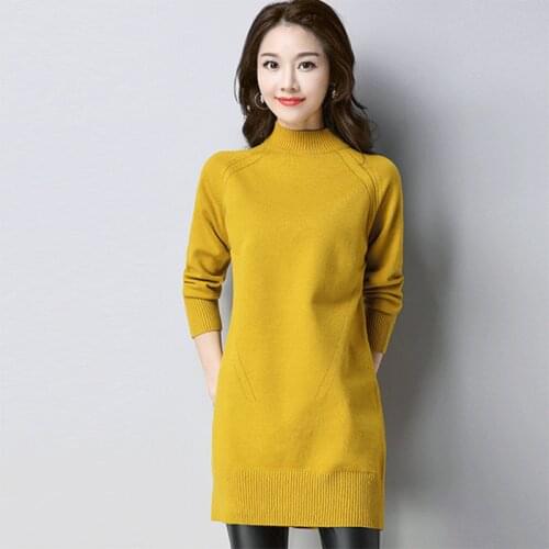 Women Half Turtleneck Sweater Autumn Winter Oversized Long Sleeve Korean Jumper Female Plus Size Thick Warm Pullovers Pull Femme