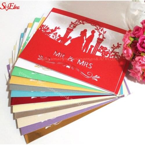 1/10pcs White Elegant Paper Laser Cut Wedding Invitation Cards Greeting Card Business Cards Decor Party Supplies Wedding card 8z