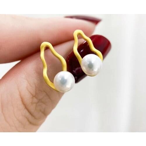 925 Sterling Silver Earrings Findings Mountings Settings Jewelry Parts Fittings for Coral Jade Agate Beads Crystal