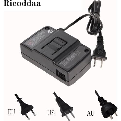 EU/US/AU Plug For N64 AC Adapter Portable Travel Power Adapter Power Supply Converter Wall Charger For Nintend 64 Game Accessory