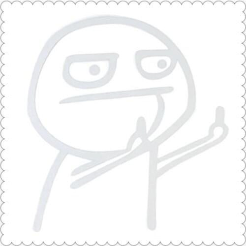 Car Accessories Cartoon Funny Middle Finger Stickers modeling for Subaru BRZ VIZIV-7 Levorg VIZIV-2 Hybrid Exiga Legacy Impreza