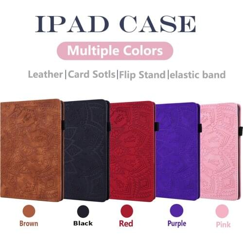 Case for Apple iPad 5 6 8 9 9.7 Air 1 2 3 Mini 1 2 3 4 5 Pro 12.9 10.2 10.5 10.8 12.9 2019 2020 PU Leather Cover Case