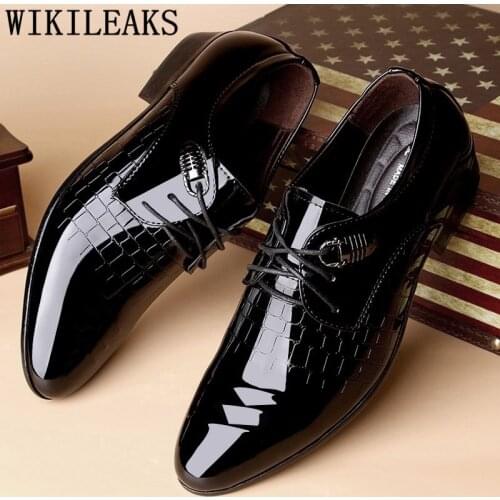 Designer Brand Crocodile Shoes Mens Dress Shoes Man Wedding Formal Shoes Men Calzado Hombre Heren Schoenen Zapatos Oxford Hombre