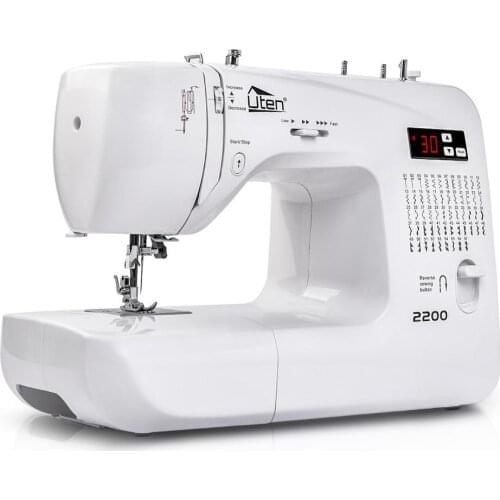 Electronic Sewing Machine Household Multifunction Double Thread And Speed Free-Arm Crafting Mending Machine LED