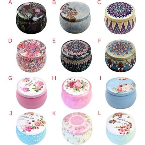Drum-shaped Candy Cookie Box Rose Tea Pot Tin Box Small Fresh Home Garden Personality Candy Box Home Garden Festive Party Suppli