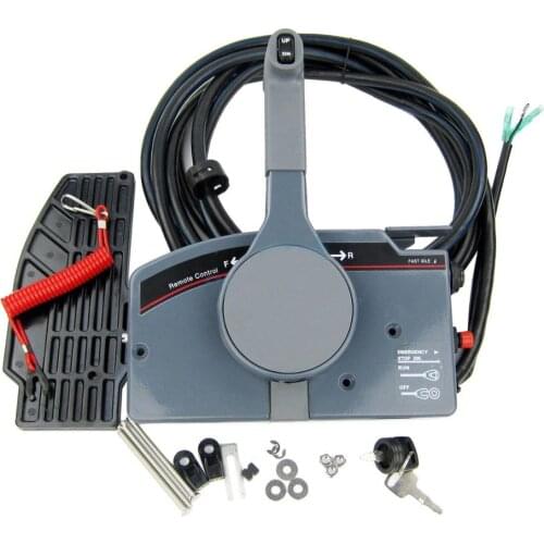 Boat Outboard Remote Control Box for Yamaha 10Pin Cable Right Hand PUSH Throttle