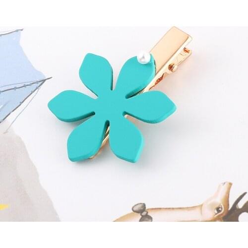 Fashion Pearl Flower Hair Clip For Women Girls Elegant Beauty Styling Barrette Stick Hairpin Hair Styling Accessories 138070