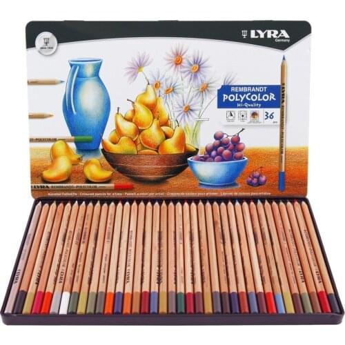 LYRA 36 Colors Rembrandt Polycolor Color Pencil Set Drawing Pencils Oil Crayon De Couleur Colour Colored Pencils Art Supplies