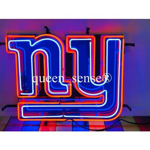 Custom Sport NEP NYG Logo 19“x15" Neon Light Lamp Sign With Vivid Technology Beer Bar Glass Wall Decor Tube Artwork Art Tube