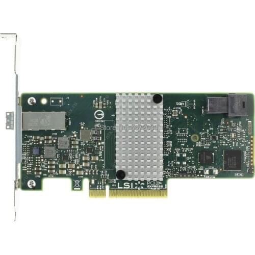 New Broadcom Avago LSI SAS 9300-4I4E LSI00348 LSISAS3008 8 port RAID SFF8643 SFF8644 NO cache HBA PCI-E3.0 x8 Controller Card