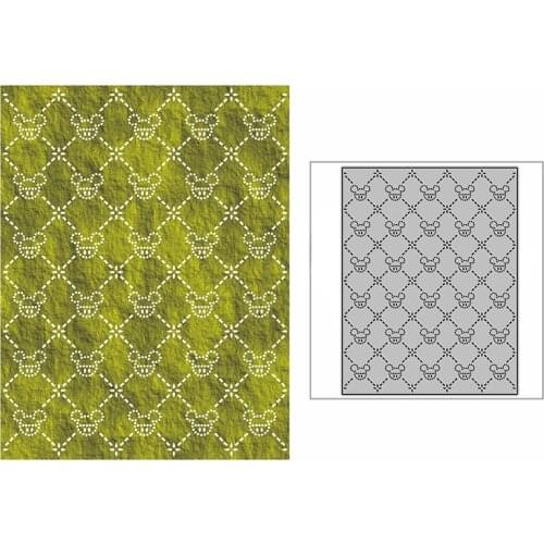 New Spotted Mini Mouse Line Background Plate Craft Embossing Mold 2021 Metal Cutting Dies for DIY Scrapbooking Album Card Making