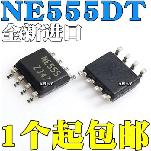 2PCS New and original NE555DT Single way bipolar timer chip SOP8 NE555 Time-base circuit chip, the double polarity single genera