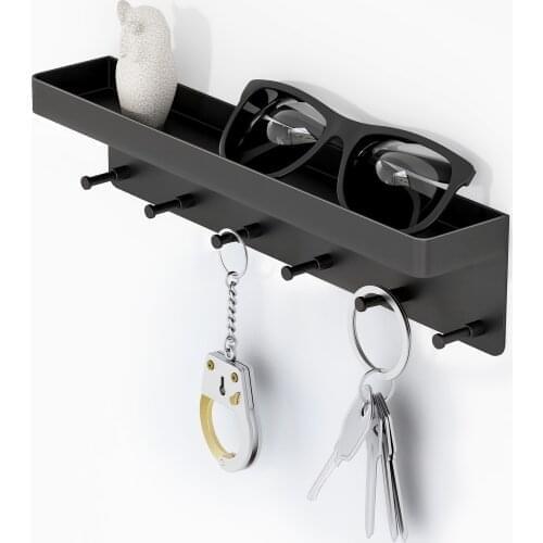 Wholesale magic adhesive sticker hooks wall mount hanger key holder for wall