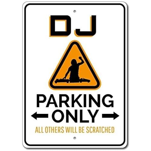Dark Branches DJ Gift, DJ Parking Sign, DJ Sign, Disc Jockey Gift, Disc Jockey Sign, Music Lover Gift, Music Booth Decor