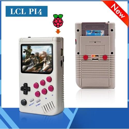 New Handheld Game Console LCL Pi Boy 4 For PSP/N64/MD Raspberry Pi CM4 Classic Video Players Suppot HD Output With TF Cartridge