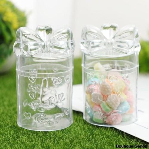 Transparent Square Plastic Packaging Jewelry Candy Delicate Storage Box Food Grade