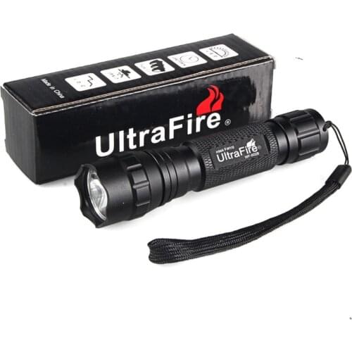 UltraFire WF-501B CREE XM-L2 LED 18650 flashlight hunting outdoor lighting tactical switch L2 flash