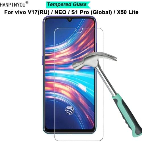 For vivo V17 Neo / S1 Pro (Global) X50 Lite / Y9s 9H Hardness 2.5D Ultra-thin Toughened Tempered Glass Film Screen Protector