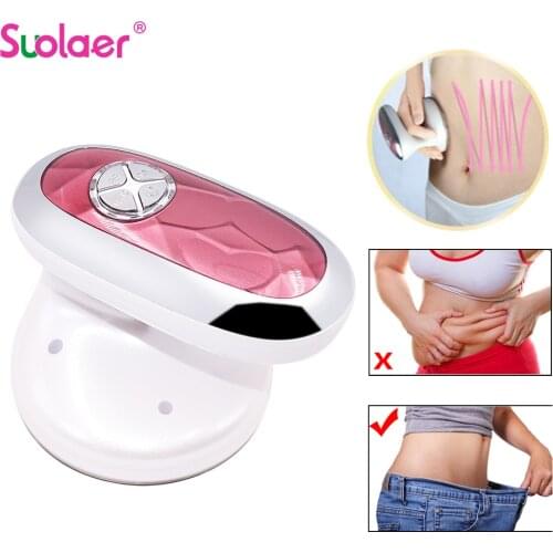 Ultrasonic Body Slimmin Massage Lose Weight Machine Roller Instrument Body Waist Legs Abdomen Handle-held Radio Frequency LED RF