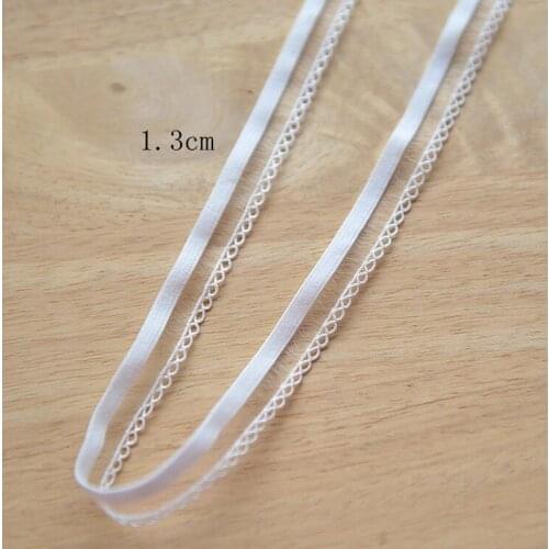 10 Meters 13mm Pretty White Elastic Lace Ribbon DIY Crafts Sewing Supplies Decoration Accessory For Garments Elastic Lace Trim