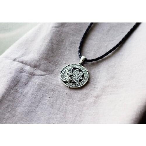 10pc wholesale viking fox pendant slavic symbolLada Star symbol pendant Slavic folk amulet men necklace fox amulet jewelry