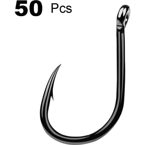 50pcs/lot High Carbon Steel Fishing hooks Mixed Size Barbed jig hook Carp Fishing Jig Head for Fly fishing Accessories