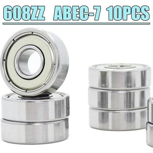608ZZ Bearing ABEC-7 10PCS 8x22x7mm Miniature Ball Bearings 608Z EMQ GRADE 608ZZ-Bearing