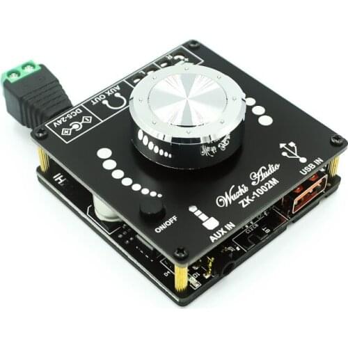 Audio Mini 2.0 stereo Bluetooth digital amplifier board module multiple input 100W*2 50W*2