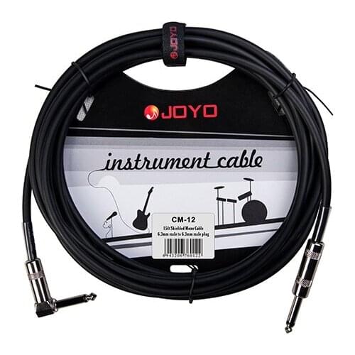 Free shipping ! 4.5M Length Shielded Mono cable instrument cable guitar cable 6.3mm Male Plug Straight To 6.3mm Male Plug Elbow