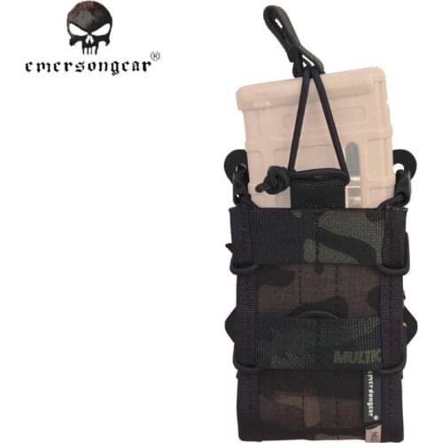 EmersonGear Double Modular Rifle Magazine Pouch Tactical Utility Molle Mag Pouch Multicam Black EM6035