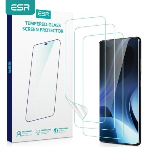 ESR for Samsung Galaxy S21 Plus Screen Protector 3pcs S21 Plus Hydrogel Film Screen Protection Soft Liquid Full Cover Films