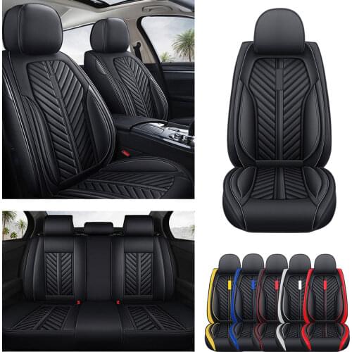 Universal Car Seat Cover Full Seat Cushion For 98% Car Model 6color Car Seat Four Seasons Leather Auto Parts