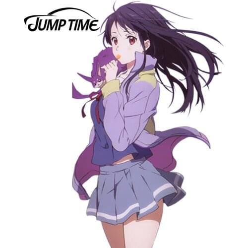 JumpTime 15cm x 7.9cm Anime Car Styling Kyoukai no Kanata Sexy Car Stickers Nase Mitsuki Cartoon Waterproof Body Decals