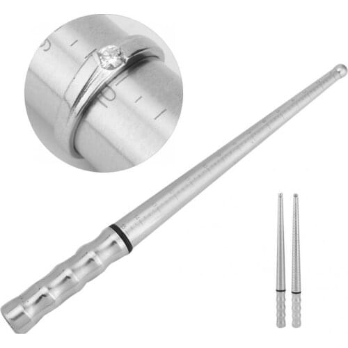 Stainless Steel Ring Mandrel Stick Gauge Sizer Jewelry Measuring Tool Gold Measuring Rod Ring Ruler With Scale Jewellery Tool