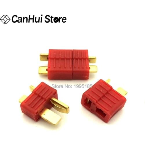 5/10Pairs Kit Gold-plated T Plug Deans Connectors For RC LiPo Battery Helicopter Male & Female Connector Assortment Kit