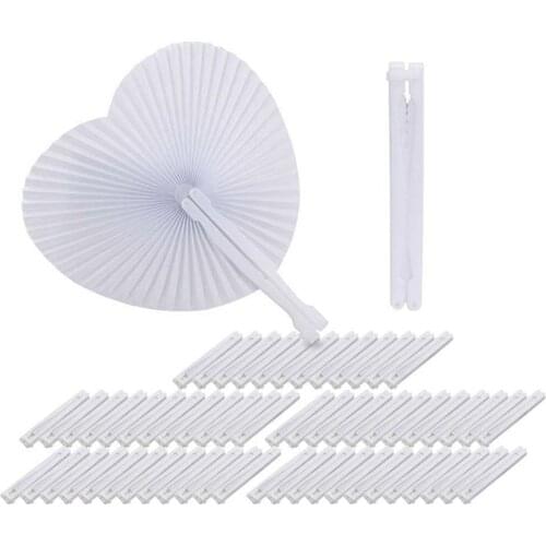 30pcs Fan White Paper Round Heart Deco Decoration Wedding Party Gift for Guests Anniversary Wedding Bapteme DIY Party wall deco