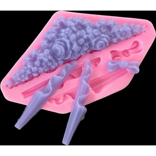 Minsunbak Fondant Silicone Mold European Embossed Shape Chocolate Baking Tools Popular Delicate Kitchen Accessories