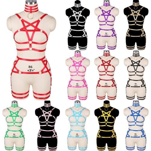 Punk Sexy Lingerie Garter Suit Party Club Wear Erotic Lingerie Sexy Womens Underwear Goth Harness Fashion Body Stocking Belt