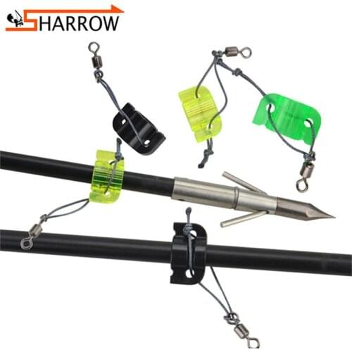 6/12pcs 9mm Fishing Slider Bowfishing Hunting Arrow Head Safety Plastic Slider For Outdoor Fish Shooting Archery Accessories